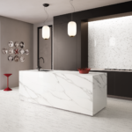 S073Tdm-Statuario-120x278-e-Doghe-60x120-Mosaico-Trama-Amb-Cucina